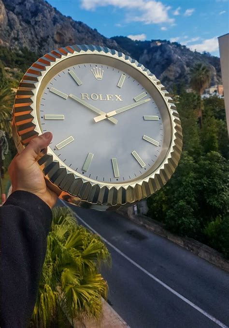 luxury wall clock rolex